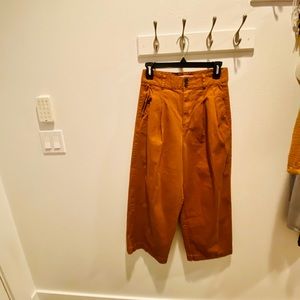 Madewell wide leg pleated pant